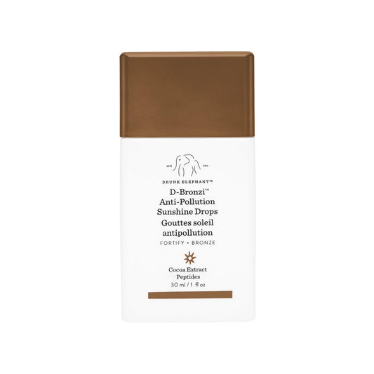 Drunk Elephant D-Bronzi Antipollution Sunshine Serum. Replenishing Face and Body Bronzing Serum for Fine Lines and Wrinkles (1 fl oz / 30 ml).