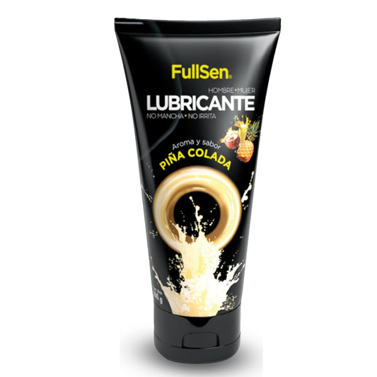 Lubricante FullSen 100g, Aroma y Sabor Piña Colada