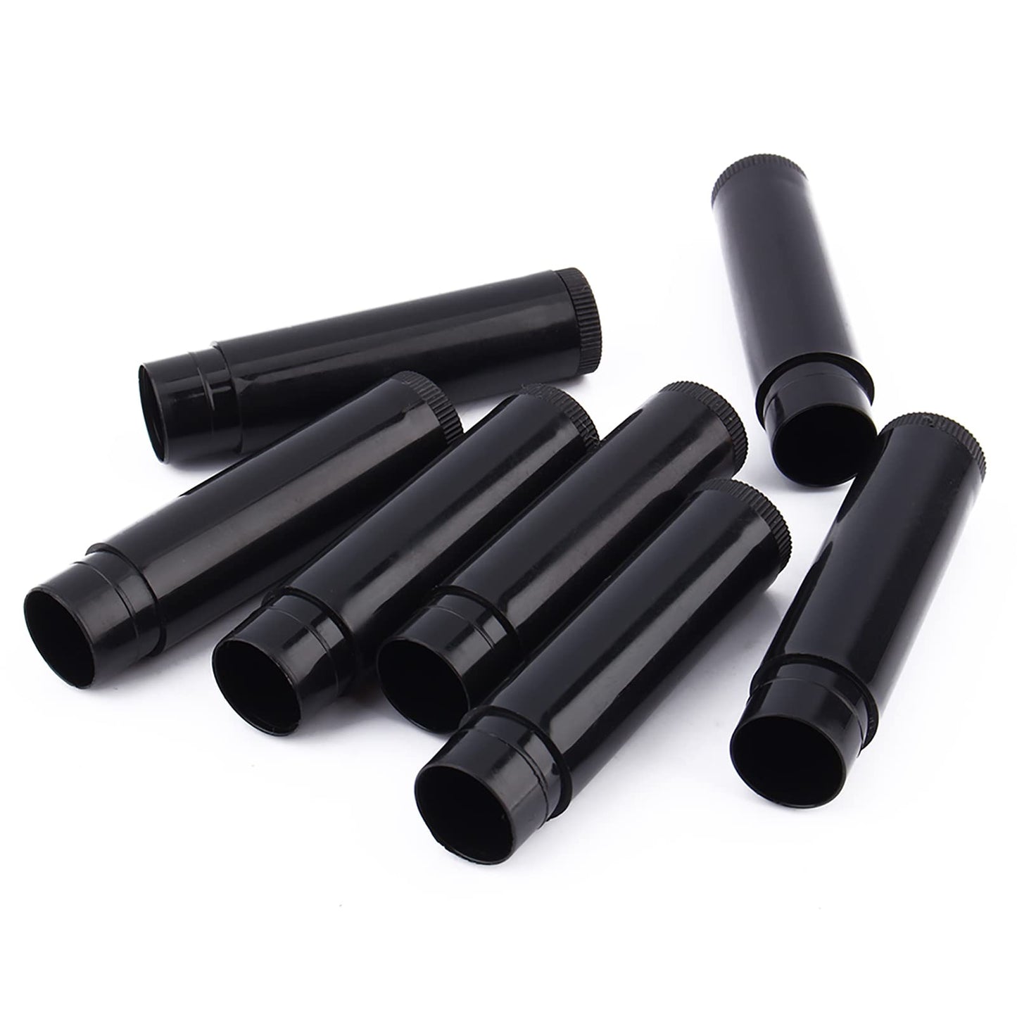 Lote 100 Unids 5 Ml Negro Claro, Contenedores de Bálsamo Labial Tubos de Bálsamo Labial Negro Tubo Contenedor de Bálsamo Labial Vacío