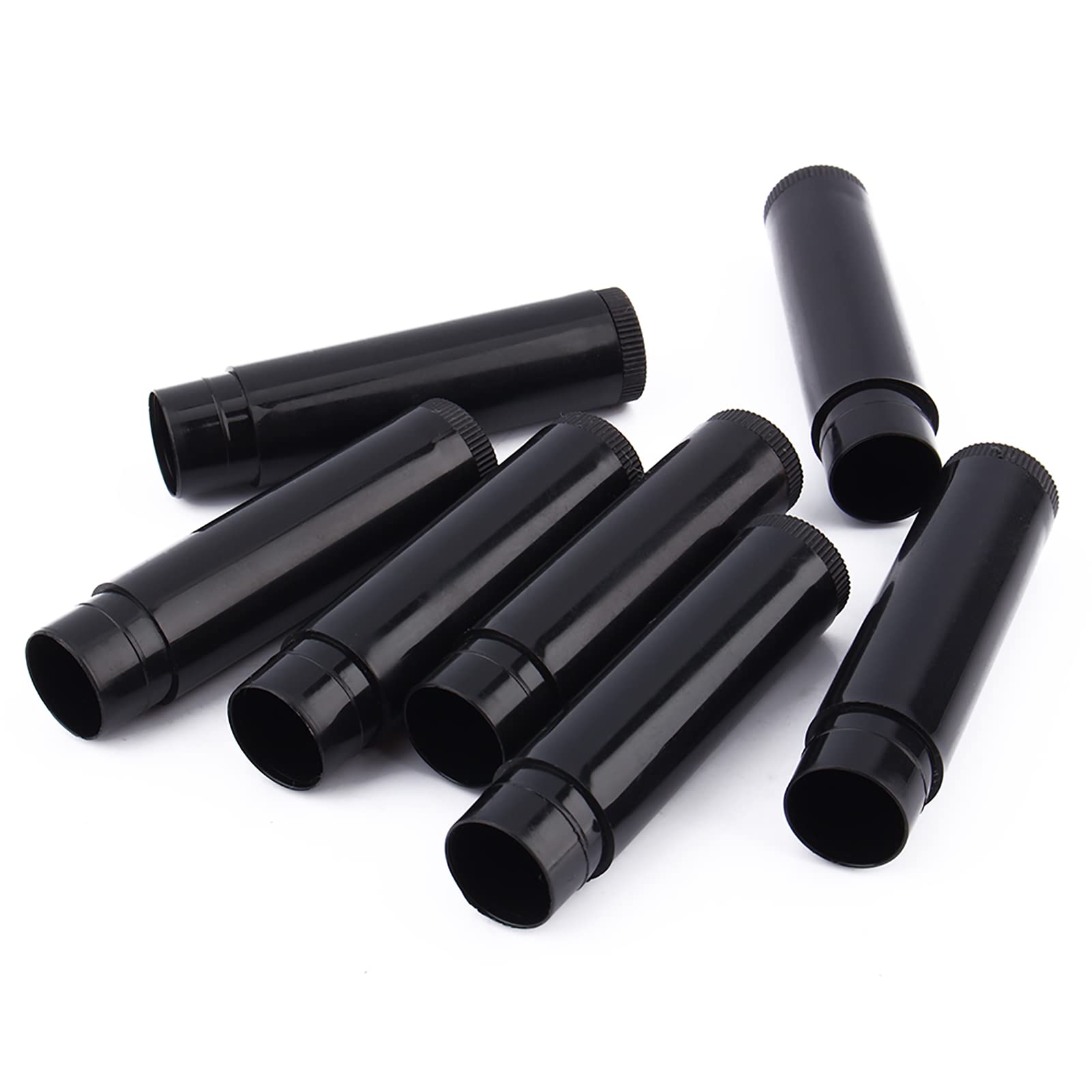 Lote 100 Unids 5 Ml Negro Claro, Contenedores de Bálsamo Labial Tubos de Bálsamo Labial Negro Tubo Contenedor de Bálsamo Labial Vacío