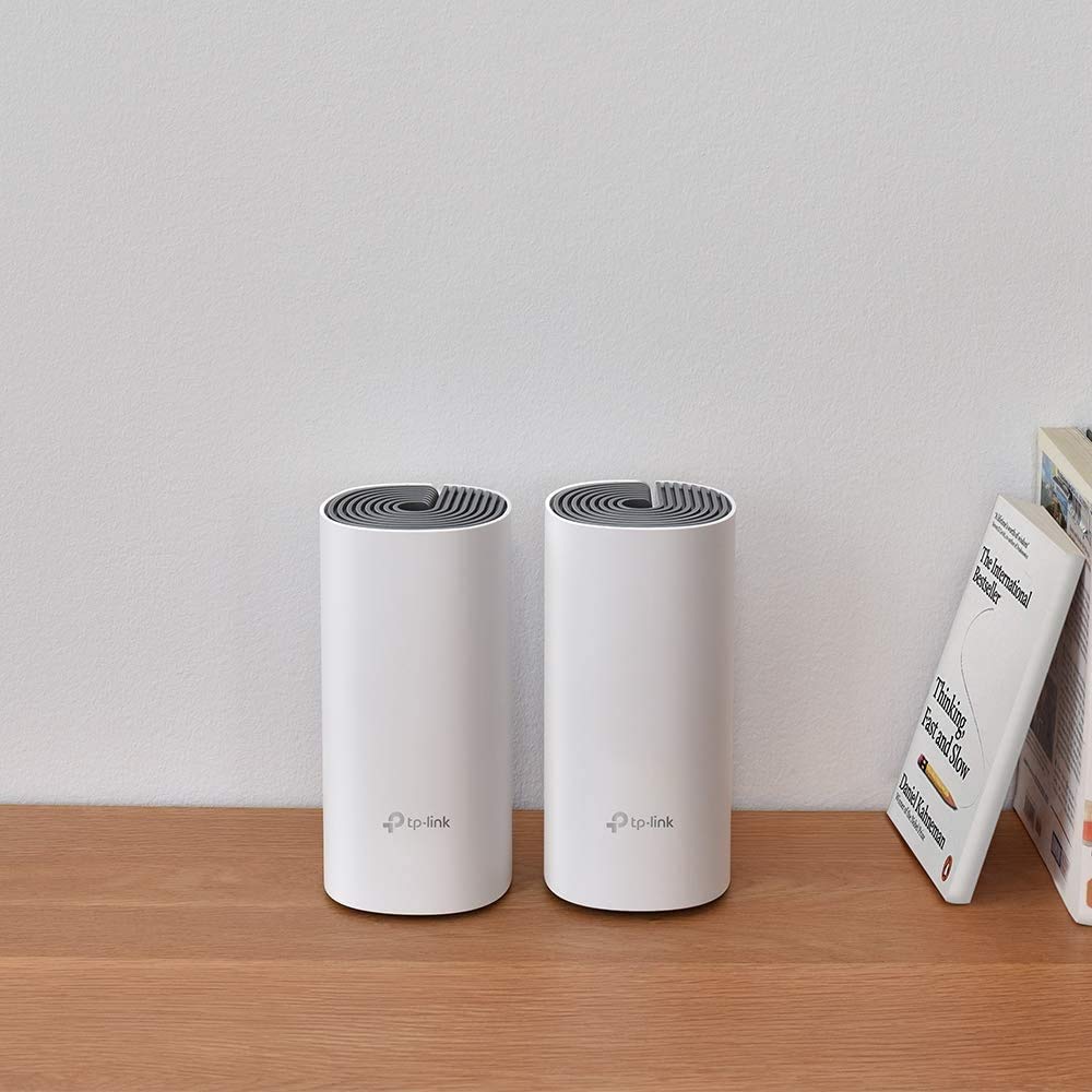 Sistema WiFi Mesh TP-Link Blanco Deco E4 2 Pack con Cobertura Ampliada para Todo el Hogar