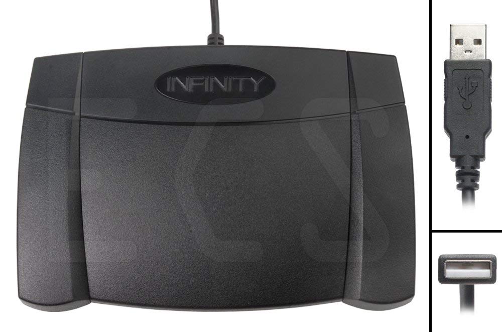 Pedal de Control USB Executive Communication Systems Infinity 3 para Computadora