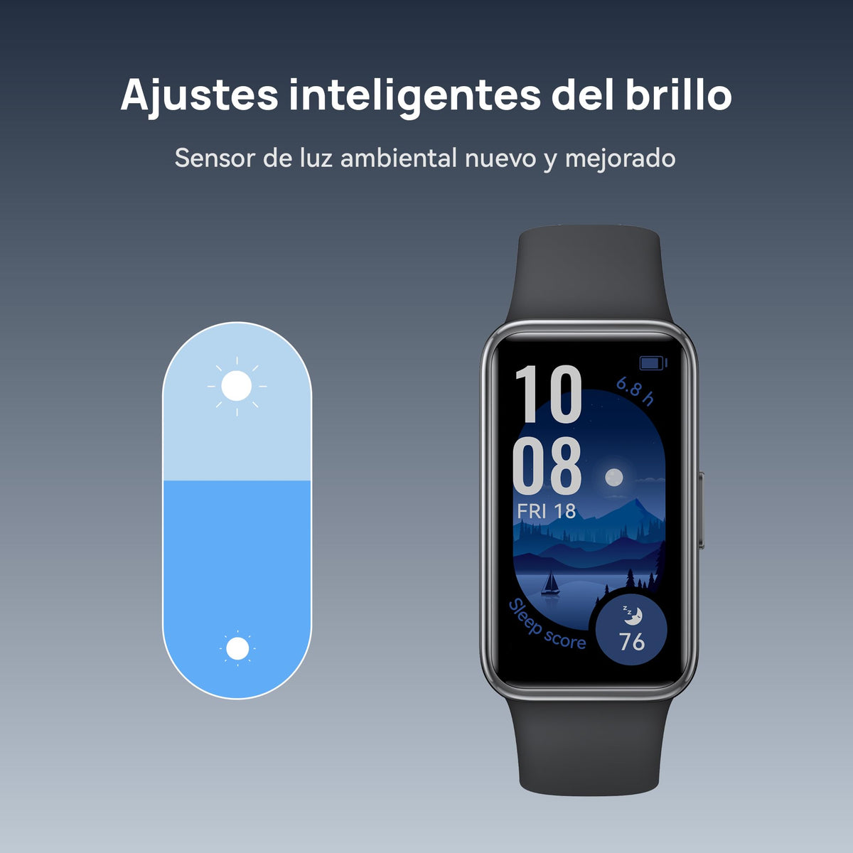Smartwatch HUAWEI Band 9 Blanco con Pantalla AMOLED Ajustable y Batería de Larga Duración