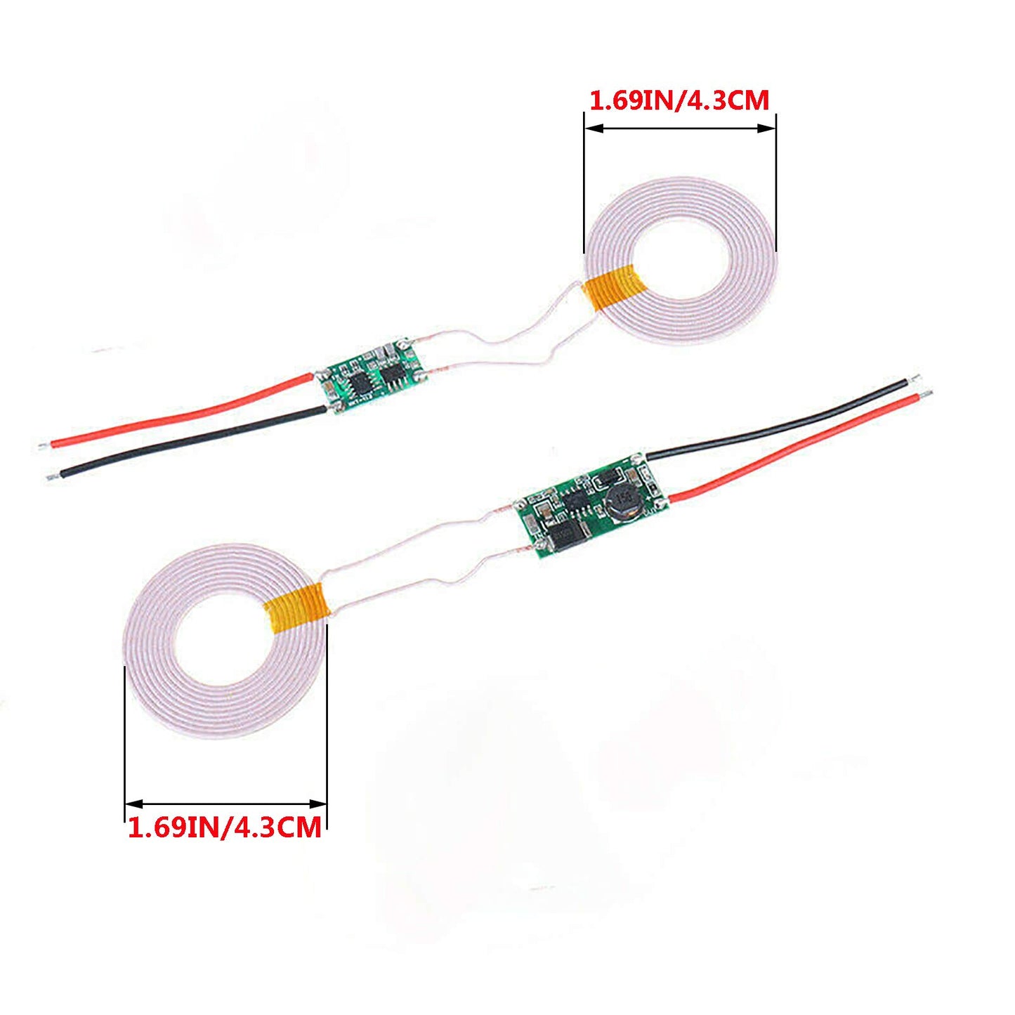 Módulo de Carga Inalámbrico Abovehill Qi Transmisor + Receptor 5V 2A 43mm
