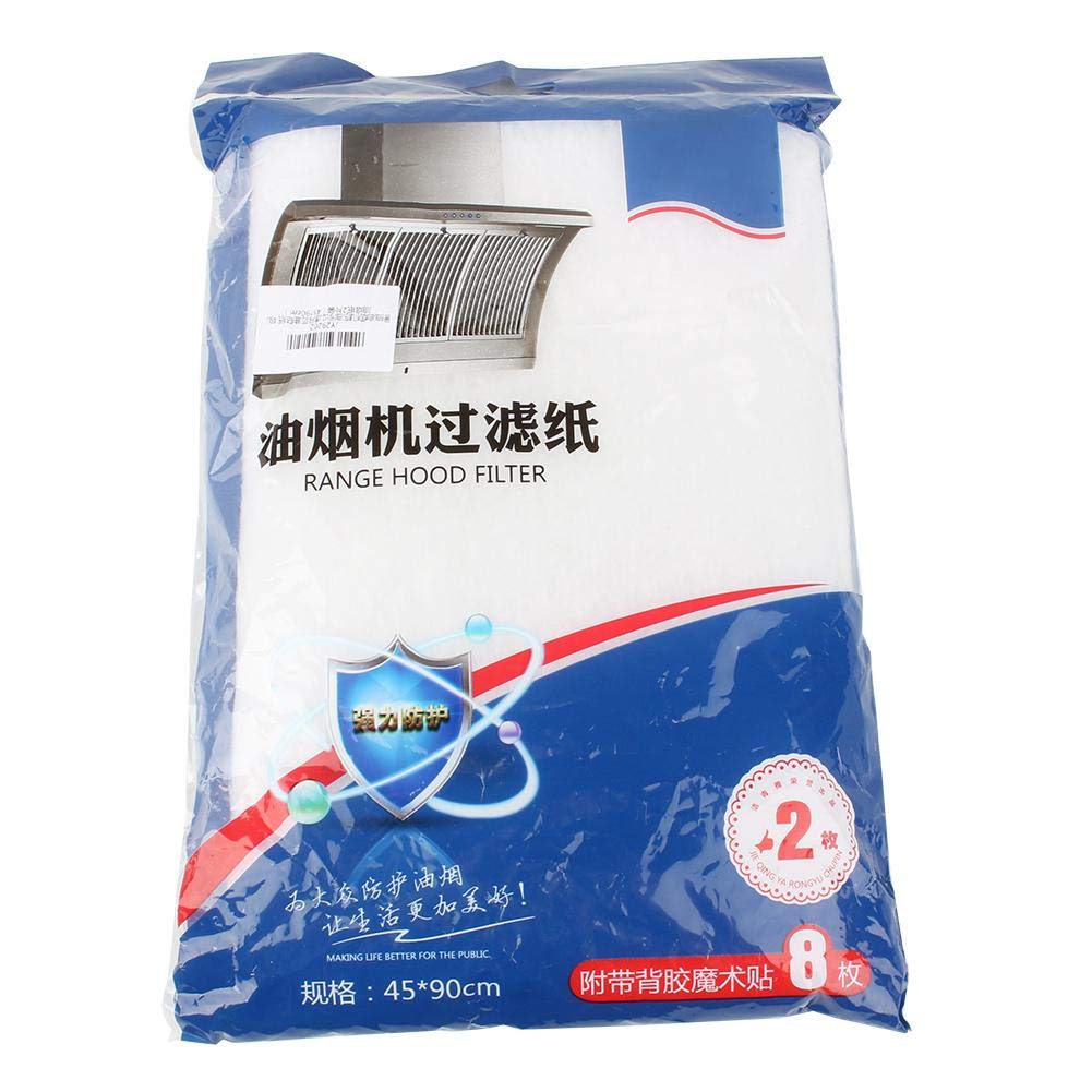 2PCS/Pack Gama Campana Filtro de Grasa Papel Filtro de Grasa Etiqueta a Prueba de Aceite Conveniente y ecológico Suministros de Cocina