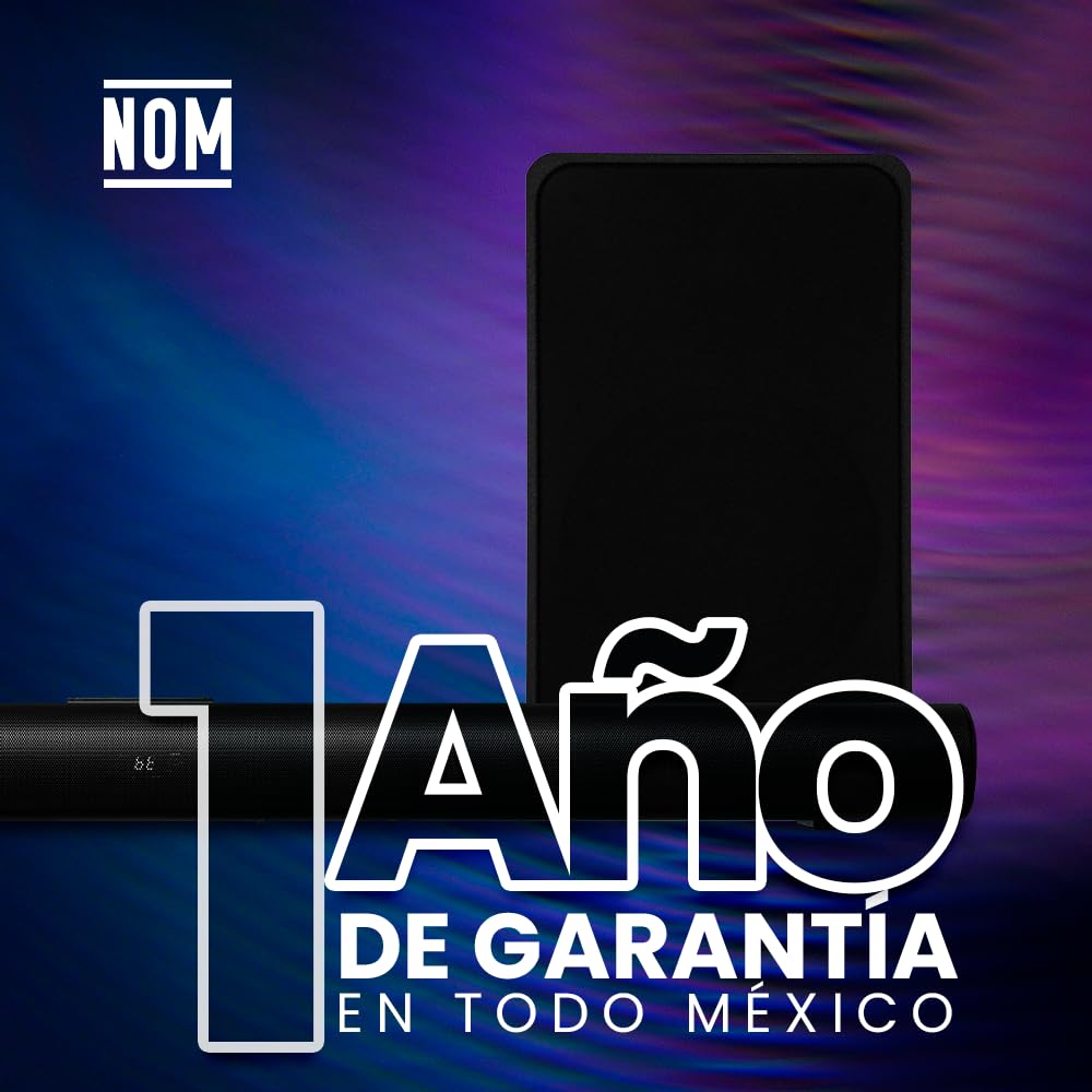 Barra de Sonido Vorago Inalámbrica con Subwoofer 4.1 Bluetooth HDMI ARC 110W Home Theater