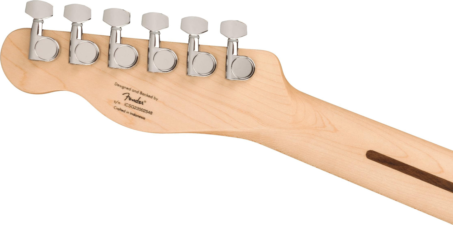 Squire Sonic Esquire Guitarra eléctrica, blanco ártico, diapasón de arce