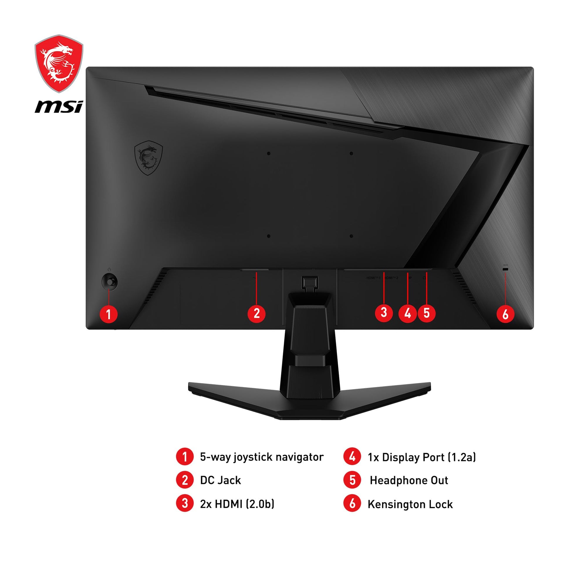 Monitor Gamer MSI Negro Rapid IPS 180 Hz 1ms GTG