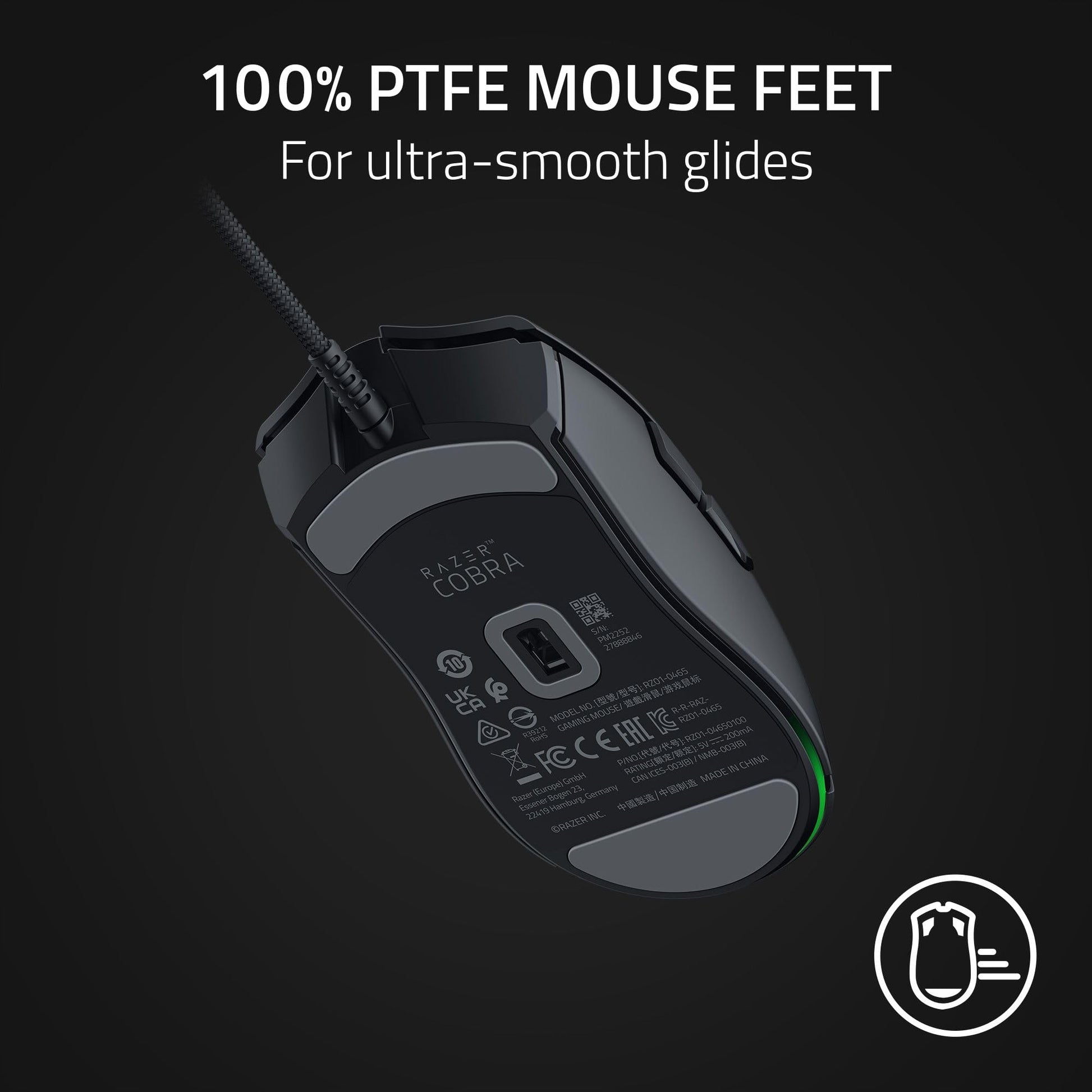 Ratón para Juegos Razer Cobra Negro con Iluminación Chroma RGB y Sensor Óptico 8500 dpi