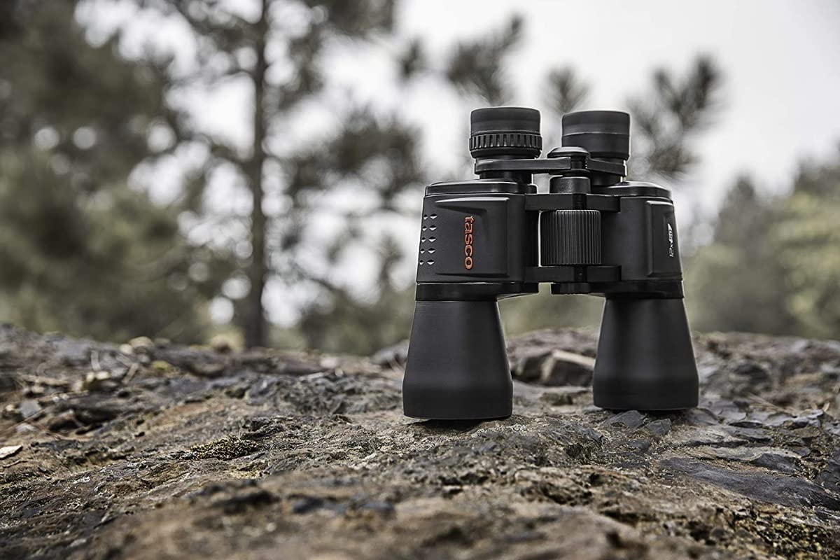 Tasco | Binoculares Essentials | Lente Objetivo de 16x50 mm | Prismáticos de Largo Alcance l Apto para Astronomía y Observación de Flora y Fauna | Negro