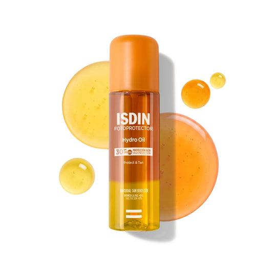 Protector Solar Corporal ISDIN HydroOil SPF 30 Bifásico que Protege y Broncea