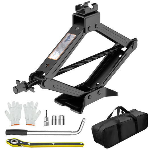 Garselay Kit de Gato Hidráulico para Auto - 3 Toneladas Gato Portátil para Auto - Kit de Gato Compacto para Automóvil para SUV, RV y MPV con Diseño de Trinquete Inteligente