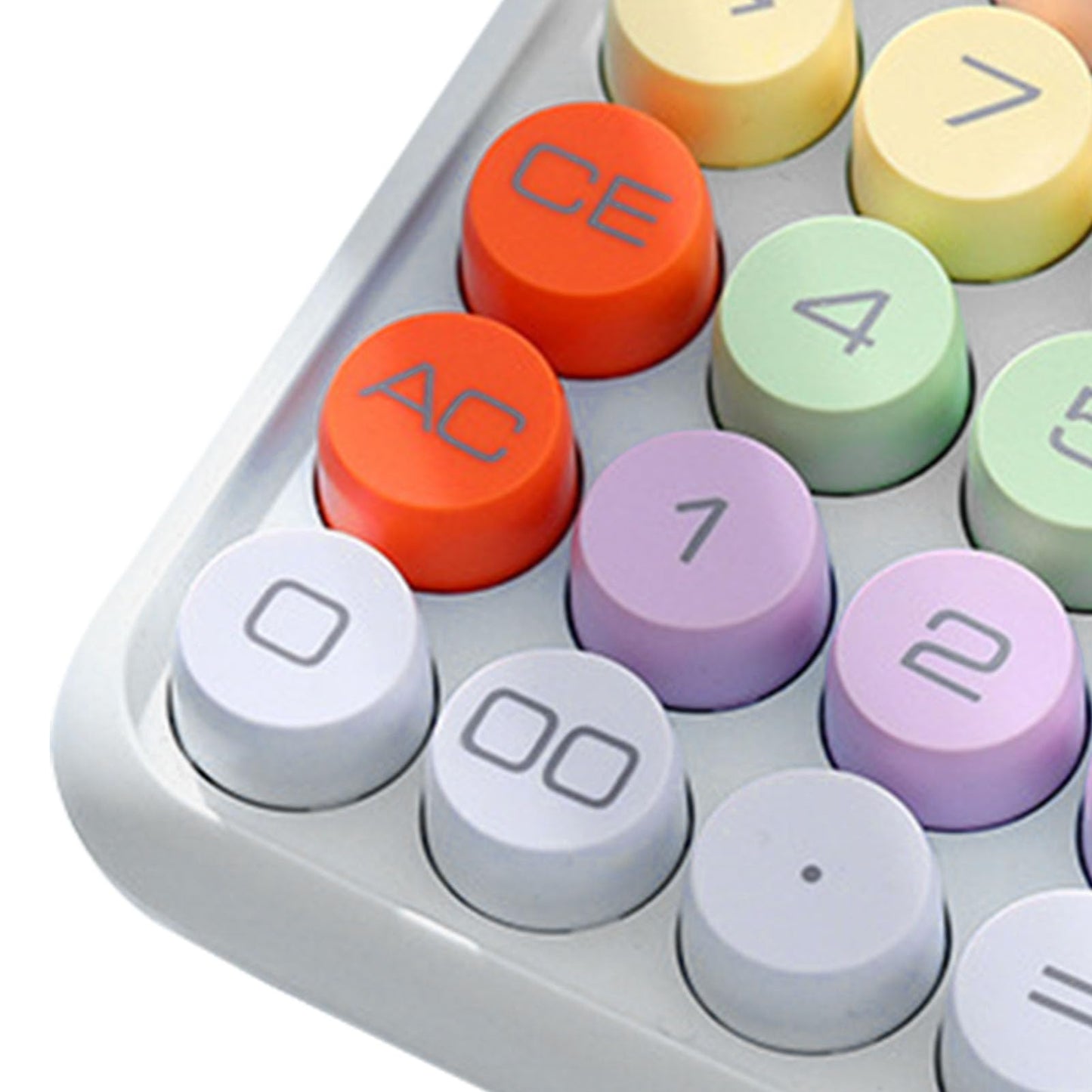 Calculadora Electrónica de Colores, Calculadora a Prueba de Salpicaduras, Conveniente para Uso Escolar y Doméstico (Blancos de Luna)