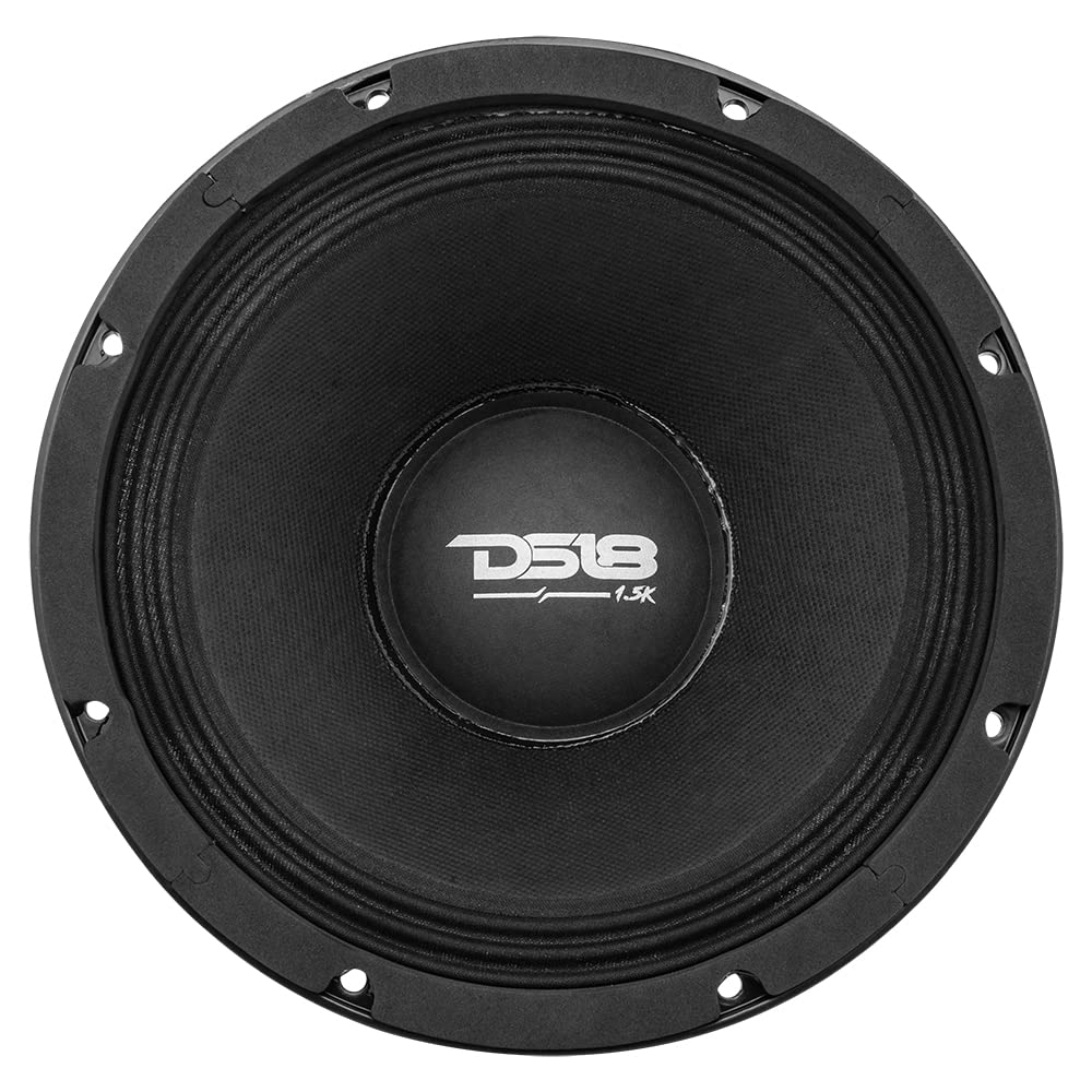 Altavoz de Bajo Medio DS18 en Rojo de 10 Pulgadas con Potente Rango de Audio para Coche