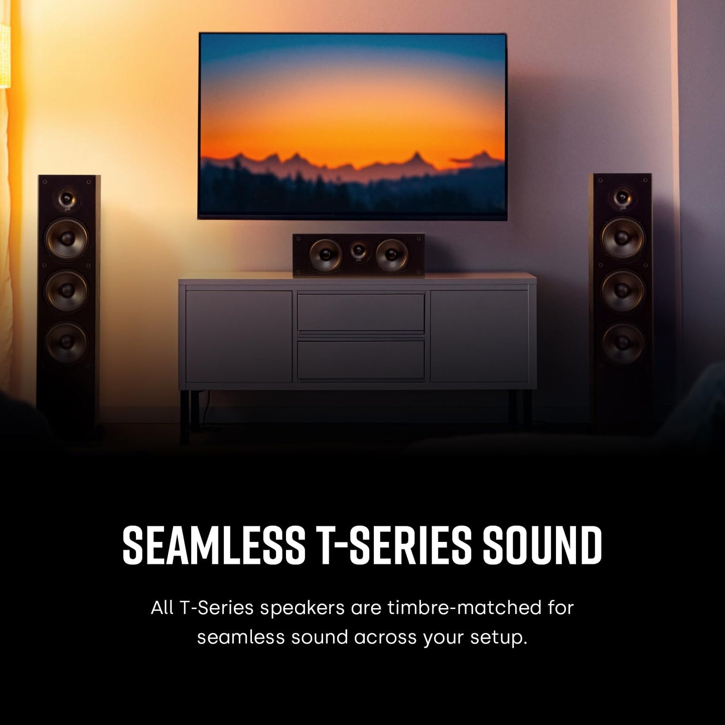 Polk Audio Bocina T30 Canal Central Sencilla Dolby Y DTS