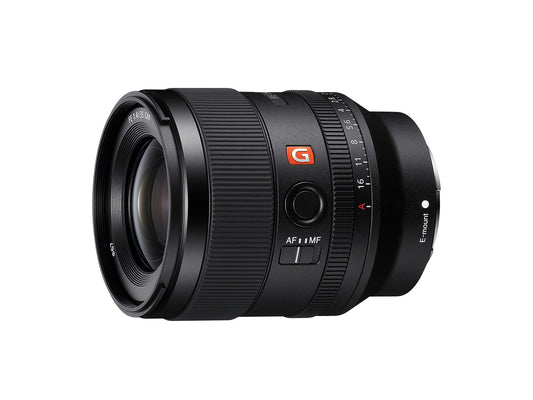 Sony Lente G Master™ Angular Fijo 35mm F1.4 Montura E Full Frame - FE con Estabilizador SEL35F14GM