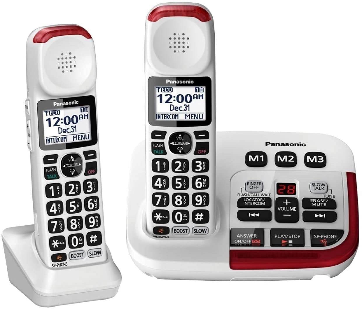 Panasonic kx-tgm421 W Amplified teléfono inalámbrico (2 microteléfonos)