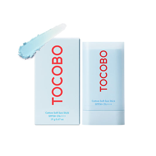 TOCOBO Barra Solar Suave de Algodón SPF50+ | Vegana y Mate 0.67 oz