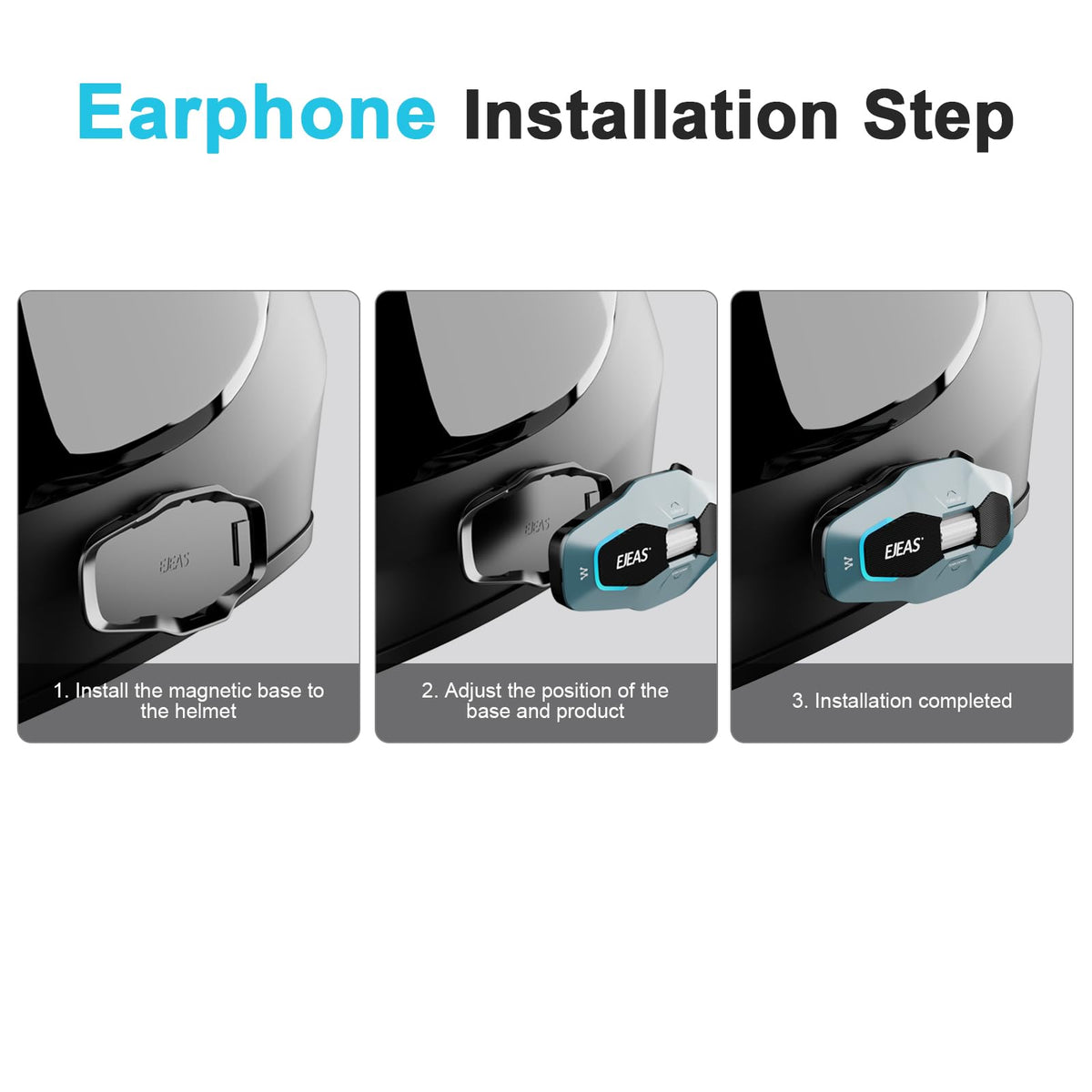 Auriculares Bluetooth GaiRen X10 Negro con Sistemas de Comunicación de Malla 4.0 y Control de Voz para Motocicleta