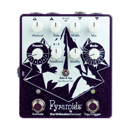 Earthquaker Devices Pyramids Brida estéreo, Purple Sparkle (Gear Hero Exclusive)
