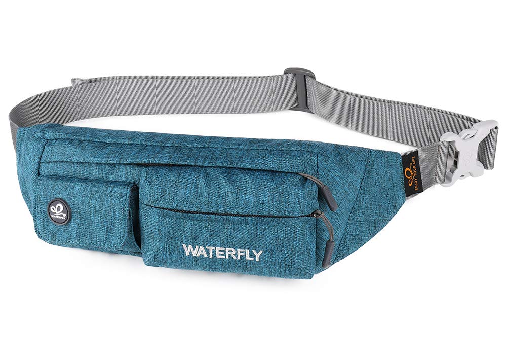 Riñonera WATERFLY Peacock Blue Elegante para Deportes y Viajes para Mujer y Hombre