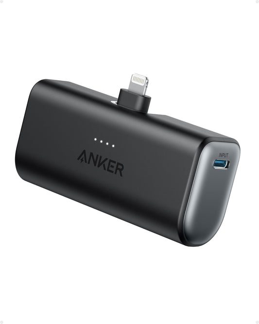 Power Bank Anker Nano 5000 mAh con Lightning Plegable para iPhone 14/13/12 Pro/MAX