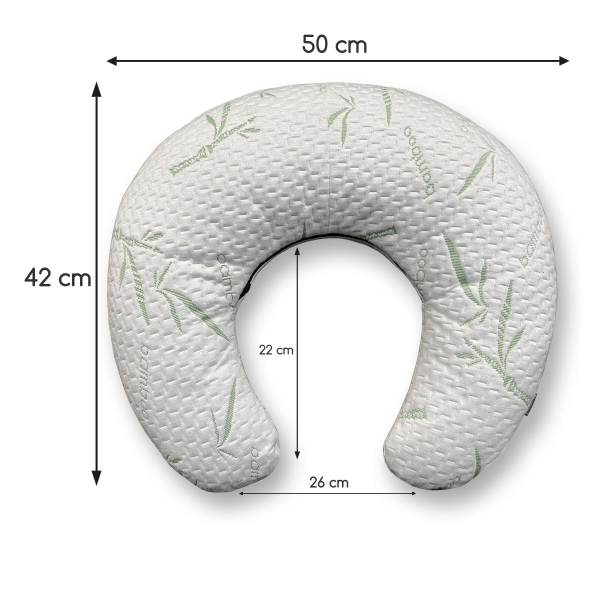 Colchones Dorm® Almohada de Lactancia para Amamantar Bebe - Multifuncional - Incluye Cojin + Funda de Bambú Impermeable 18 Certificaciones Internacionales