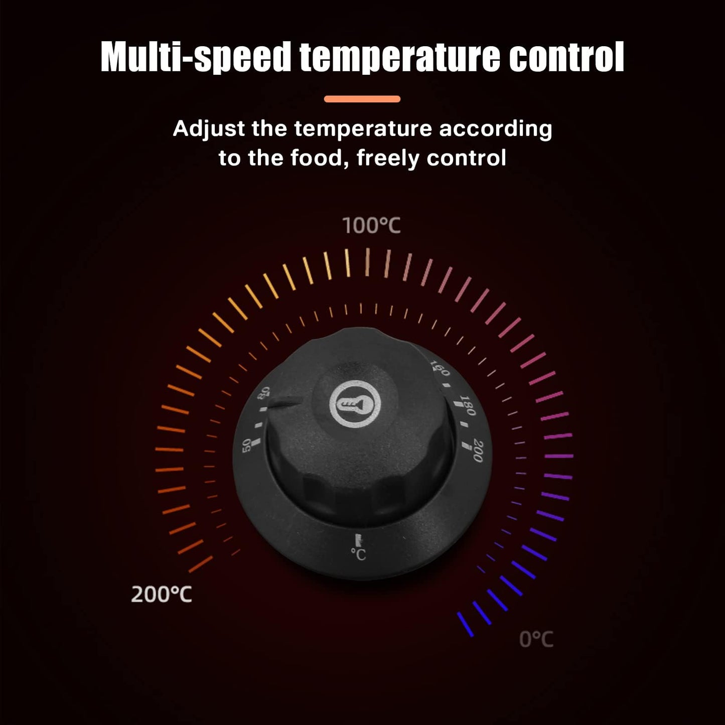 Freidora Eléctrica DULONG Acero Inoxidable Control de Temperatura para Cocina Casera