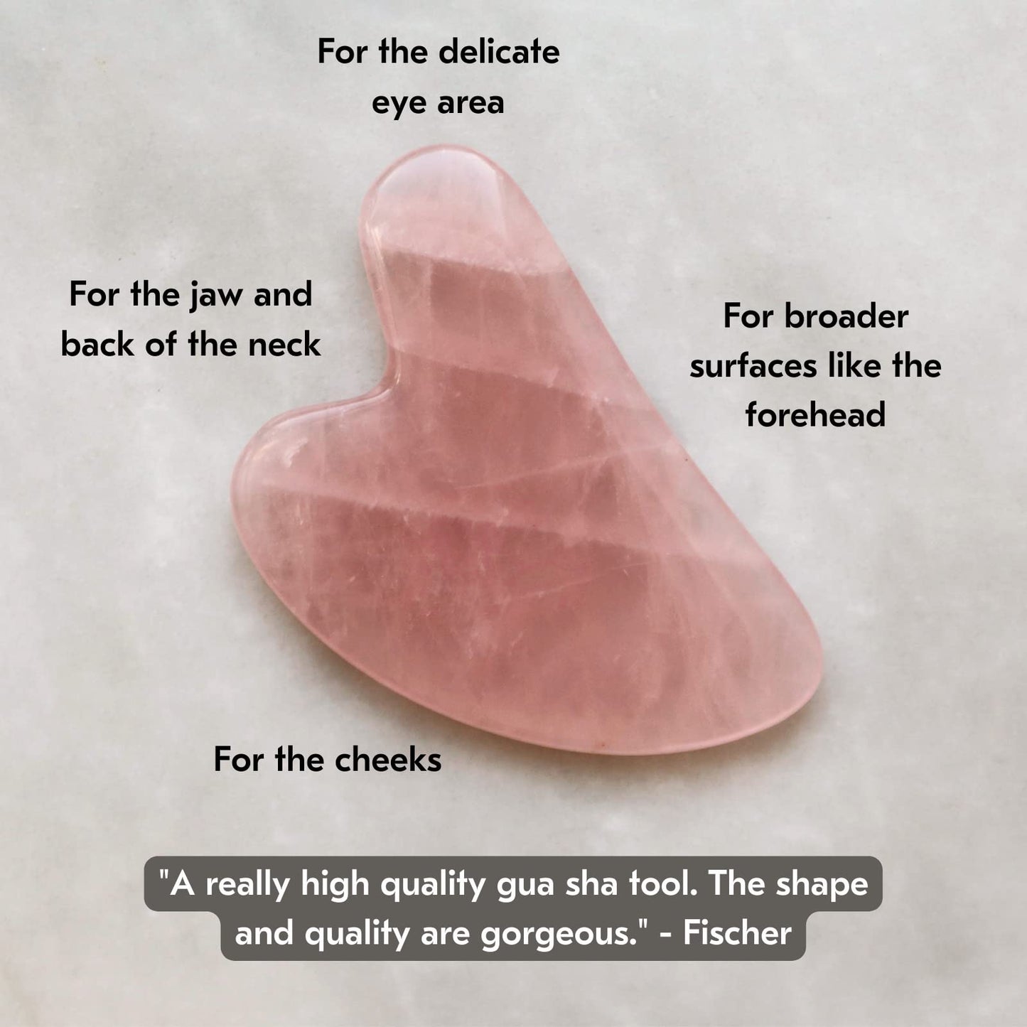 Mount Lai, The Rose Quartz Gua Sha herramienta, 1 herramienta
