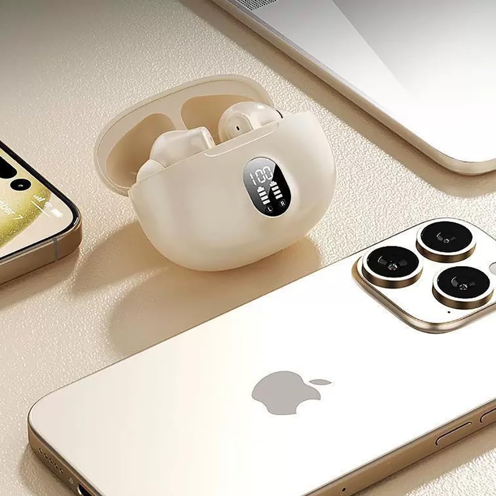 Auriculares Inalámbricos JINXIFU Bluetooth 5.4 Reducción de Ruido