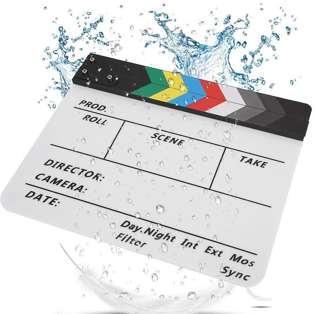 Claqueta de Cine de Acrílico para TV con Bolígrafo PAV1