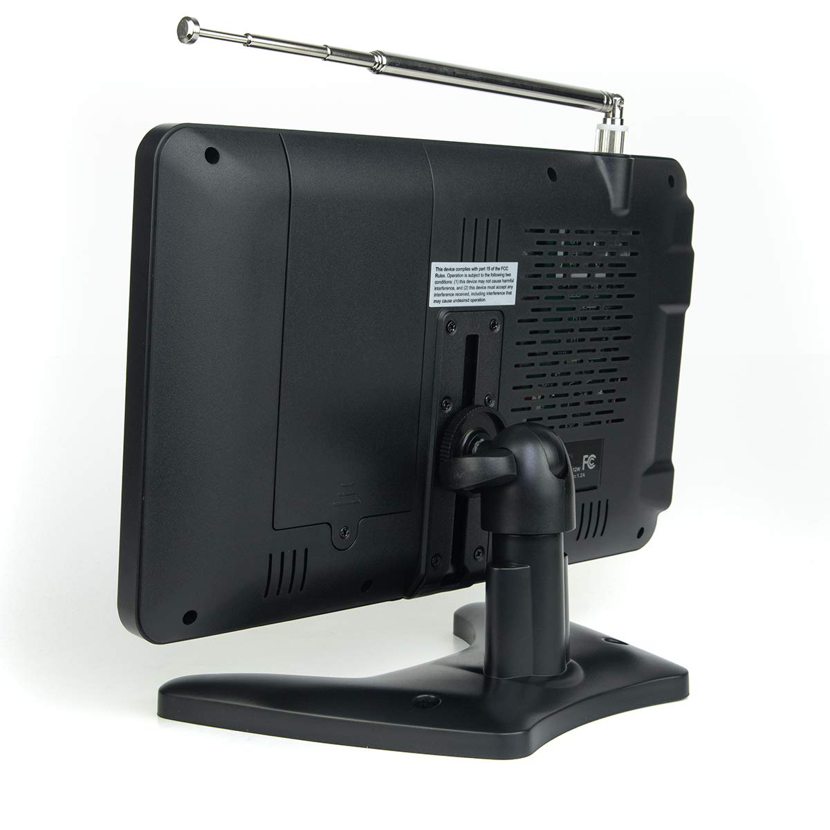 Tyler Monitor LCD Portátil De 9" 1080P De TV Recargable con Batería Recargable Capacidad Inalámbrica HD-TV, USB, Tarjeta SD, AC/DC, Control Remoto Incorporado Soporte Pequeño para Coche Niños Viajes