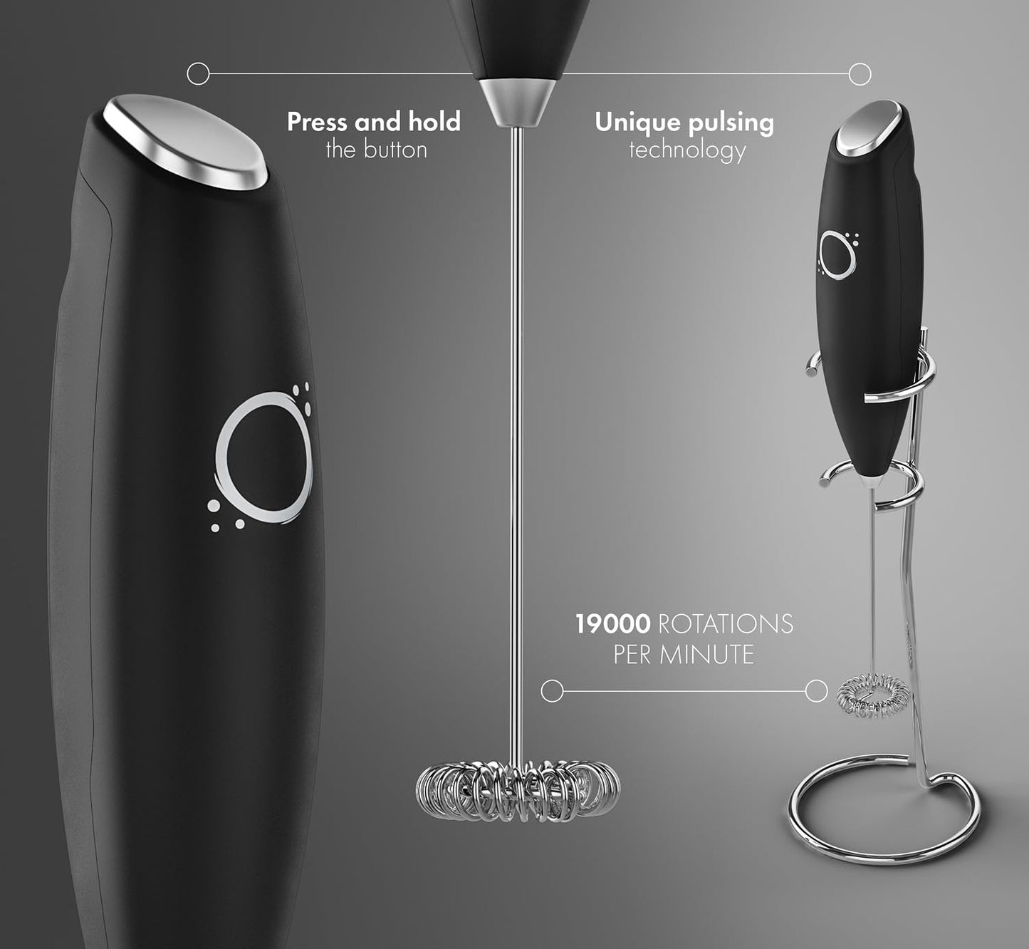 Espumador de Leche Unicoff para Café y Capuchino Eléctrico