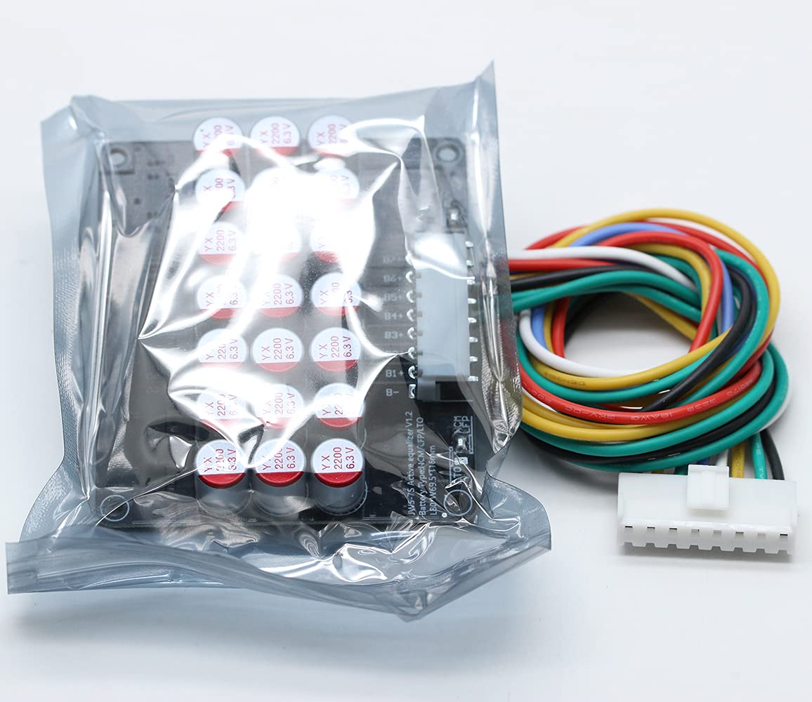 QINIZX 6S 7S 5.5A Condensador Equalizador Activo Balancer LFP Lifepo4 Litio Lipo/Titanato LTO Batería Transferencia de Energía Módulo de Ecualización Activa Más Rápido Equalizador de Grupo Completo
