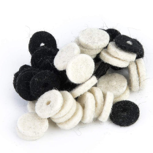 RiToEasysports Cerraduras de Correa de Guitarra, botón de Correa Arandela de Fieltro de Guitarra Arandela de uñas de Bloqueo Almohadilla de Fieltro Partes de
