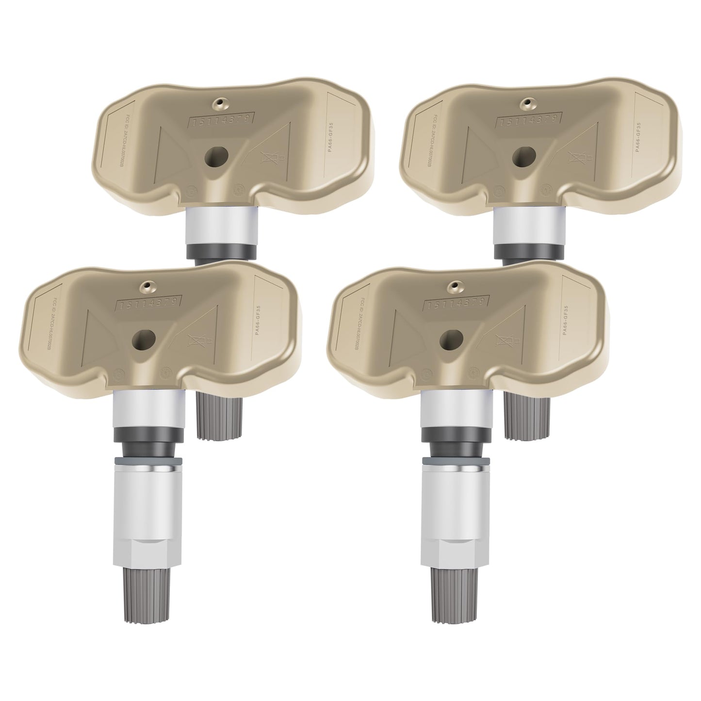 Sensor TPMS, Sensor de Sistema de Monitor de presión de neumáticos GM, Paquete de 4 Unidades para Chevy GMC Cadillac reemplaza #15114379 15122618 8151226180