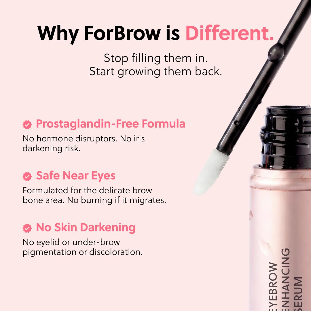 Suero de Crecimiento para Cejas ForBrow Natural y Orgánico Vegano Libre de Crueldad Animal para Mayor Densidad