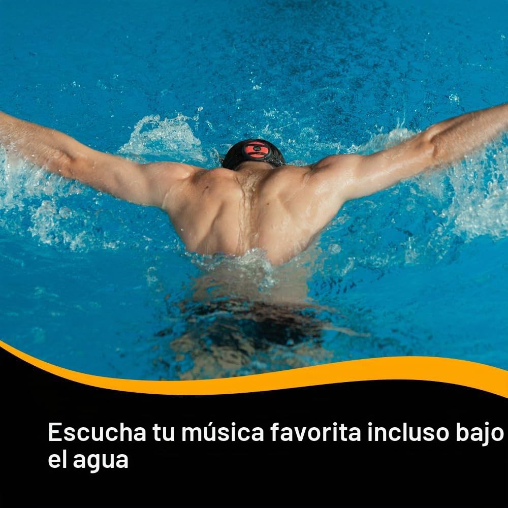 Reproductor de Música Subacuático SONR coral con Gafas de Natación Antivaho para Nadadores