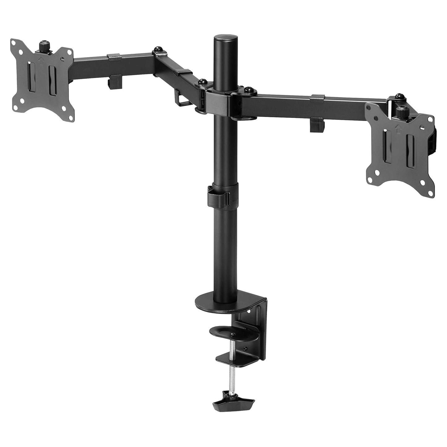 Lucky Owl Soporte Doble Brazo para Monitor Ajustable 17-32" Pulgadas (PM100-MD1732) Carga Maxima de 9kg VESA de 100 * 100MM rotación de 360° Brazo de 450mm Resistente Material Reforzado.