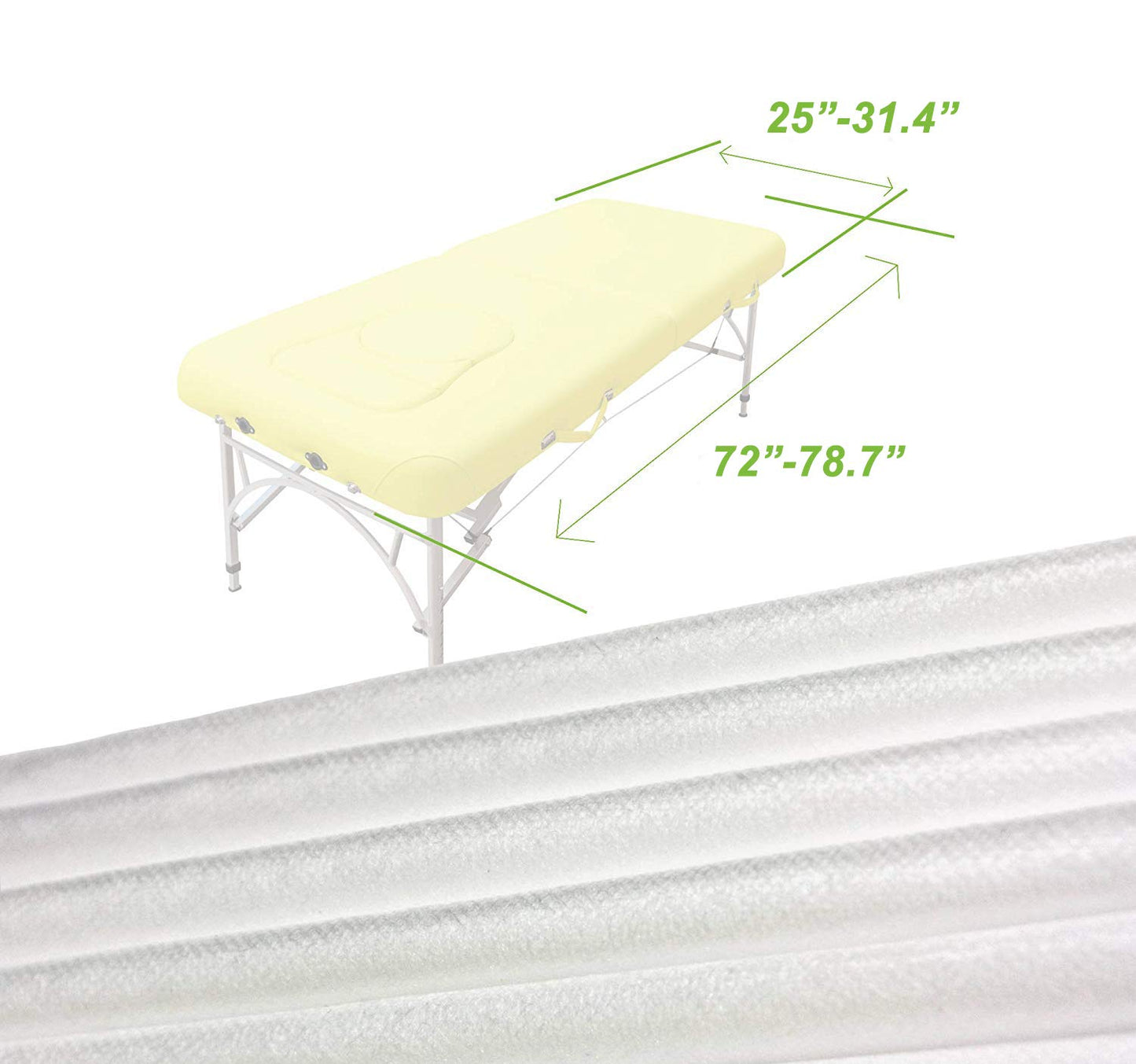 LIFESOFT Sábanas ajustables desechables para mesa de masaje, funda de cama resistente de 105 unidades