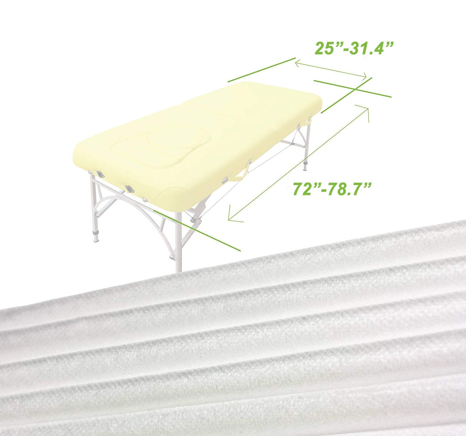 LIFESOFT Sábanas ajustables desechables para mesa de masaje, funda de cama resistente de 105 unidades