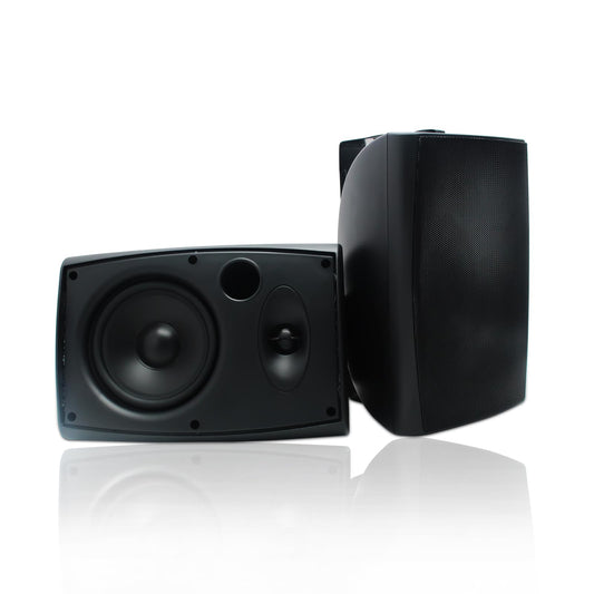 Herdio 6,5 Pulgadas Bluetooth Bocinas para Exterior, 400W Altavoces para Exteriores, Impermeable, Amplia Cobertura De Sonido Estéreo, para Patio, Terraza, Patio Trasero (Negro)