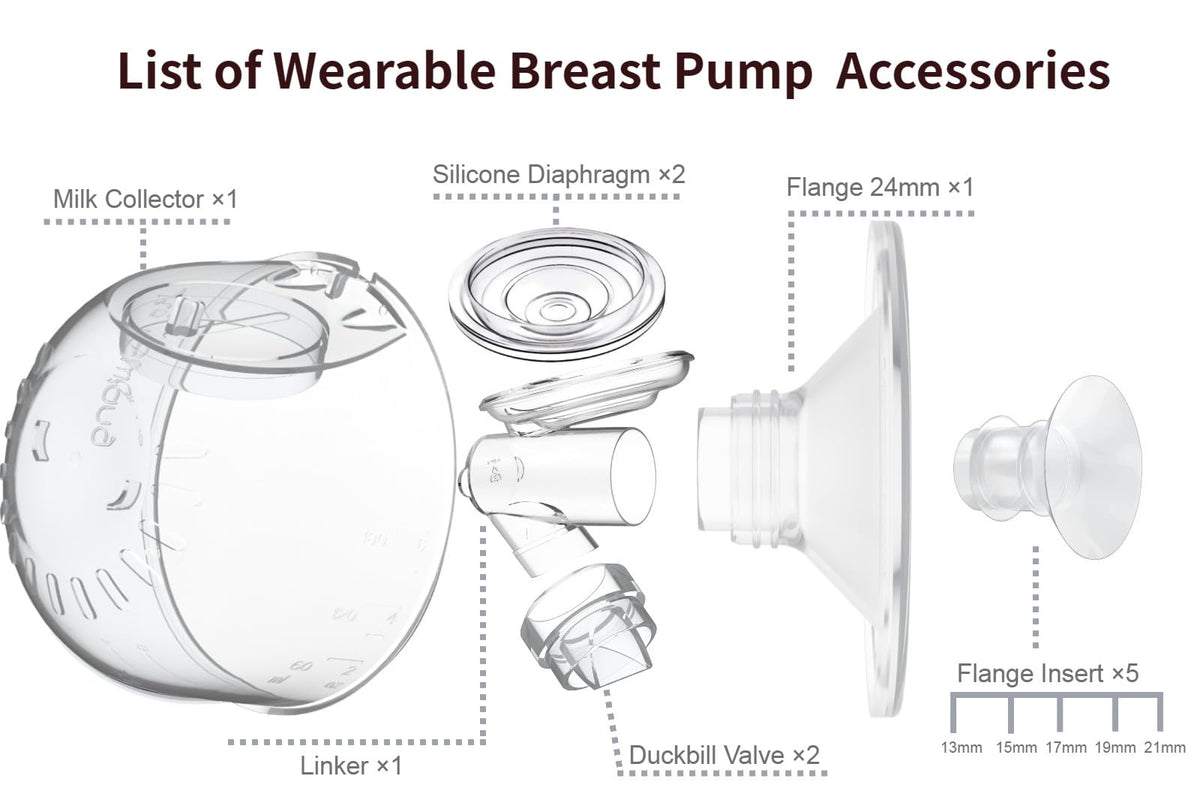 JIMOWANG - Colector de leche portátil compatible solo con el extractor de leche ponible Momcozy S12 Pro/S9 Pro, accesorios de repuesto, no para S9/S12