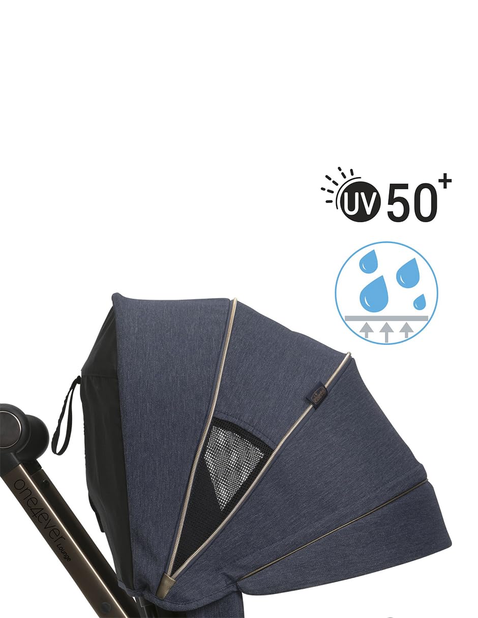 Carriola Modular One4Ever Lounge Travel Ligera y Plegable Autoasiento Reversible Respaldo Regulable hasta 22 kg