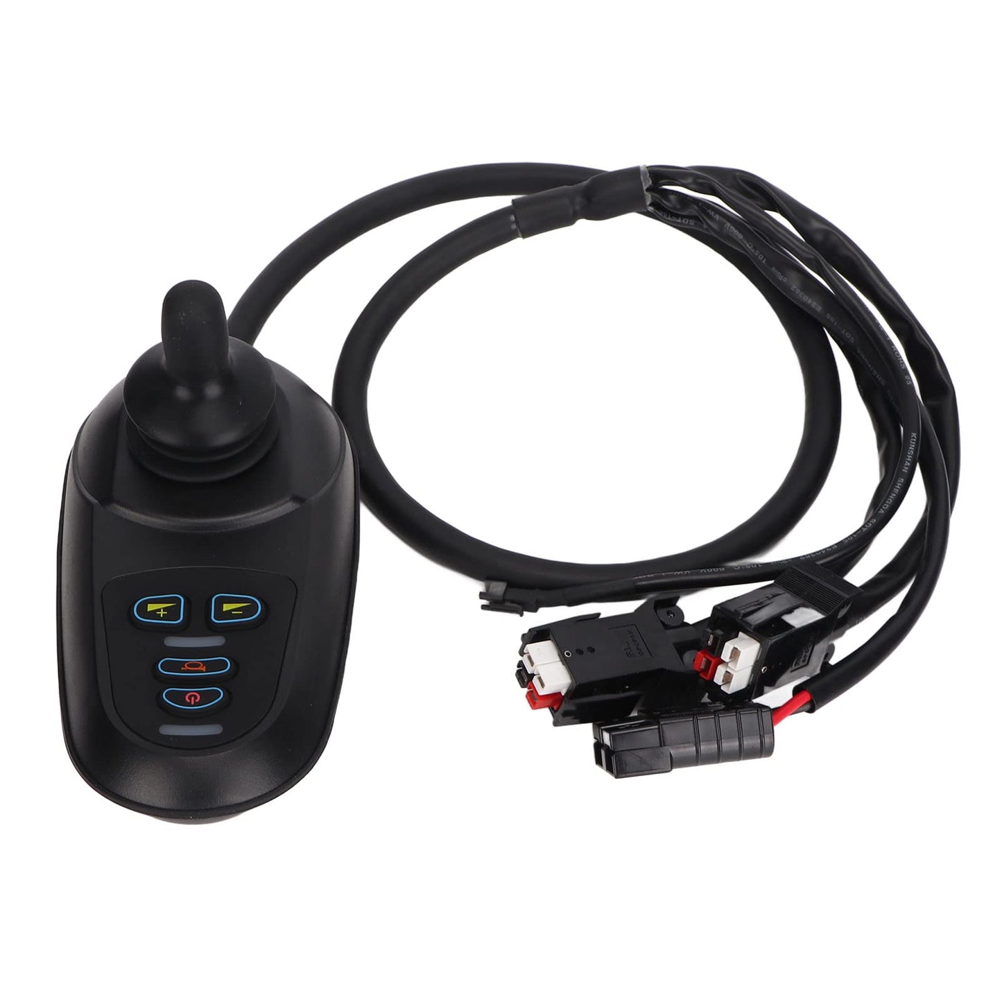 Jiawu Controlador de Joystick para Silla de Ruedas Eléctrica, IPX5 Controlador de Silla de Ruedas Eléctrica con Rotación de 360° a Prueba de Agua, Controlador de Joystick de 4 Teclas de