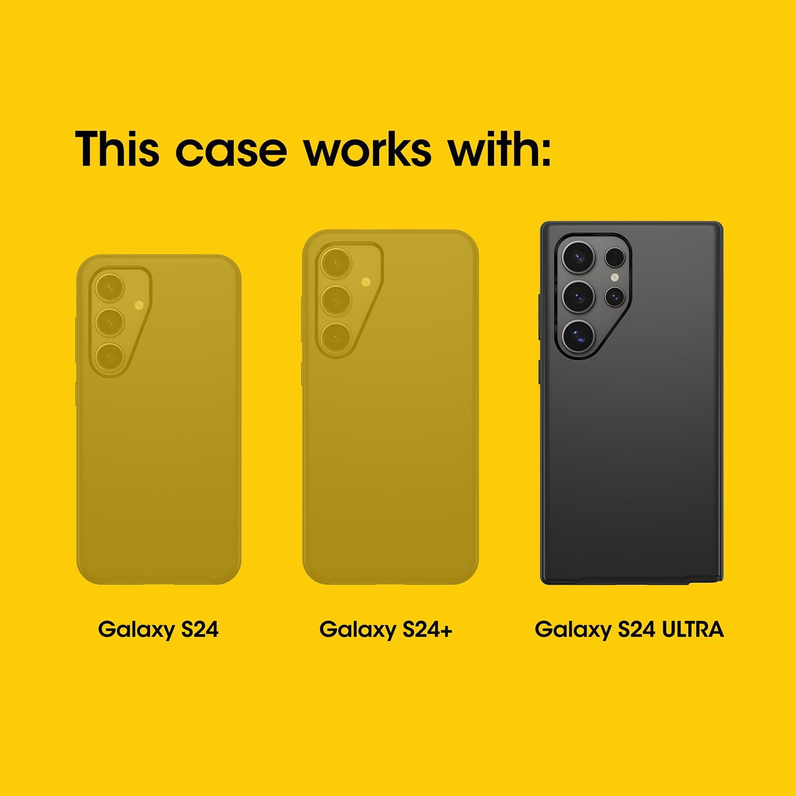 Funda Samsung Galaxy S24 Ultra Otterbox Negra Defender Series Pro Resistente y Duradera con Protección de Puerto y Soporte de Clip