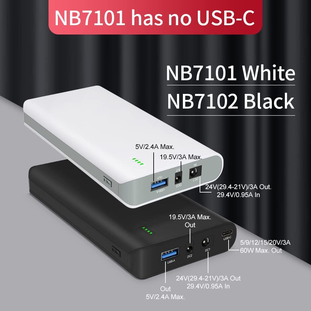 Batería Recargable Talentcell 17500 mAh USB-C portátil Lithio-Ion para Portátil y Smartphone