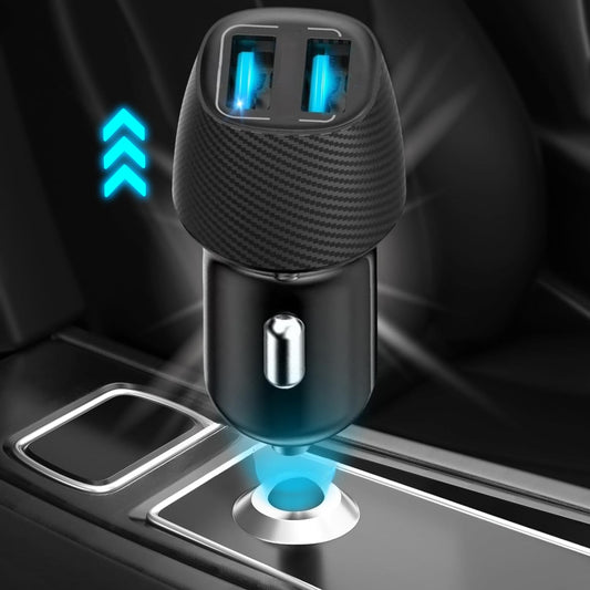 AEK CYBER Cargador de Auto USB y C, Cargador mechero, Puerto USB + C, Adptador Compatible con Telefonos moviles, Tablets, GPS, Audifonos, Dispositivos Portatiles (GA01UNDQ)