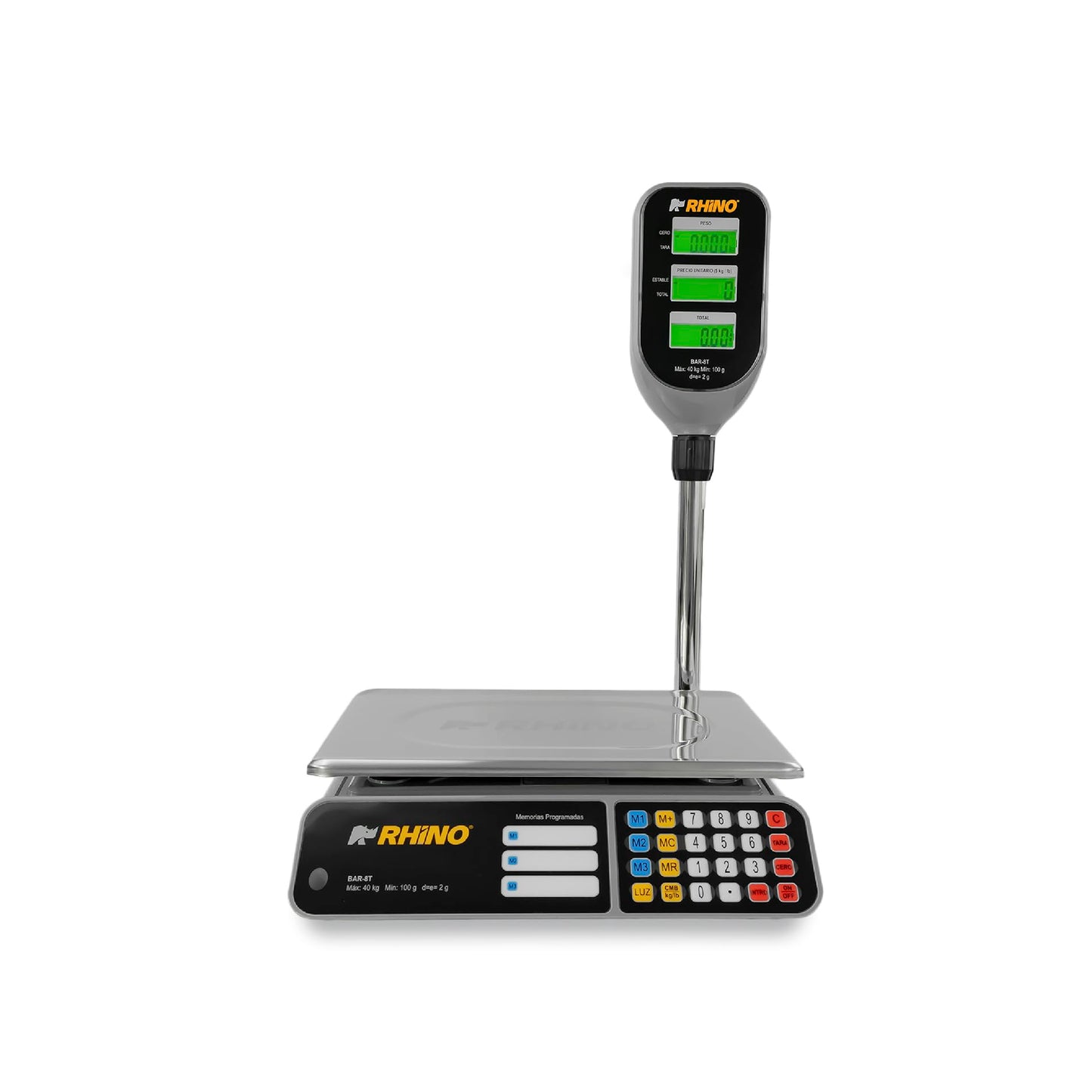 Báscula Digital Comercial RHINO Acero Inoxidable Precisión para Mujer