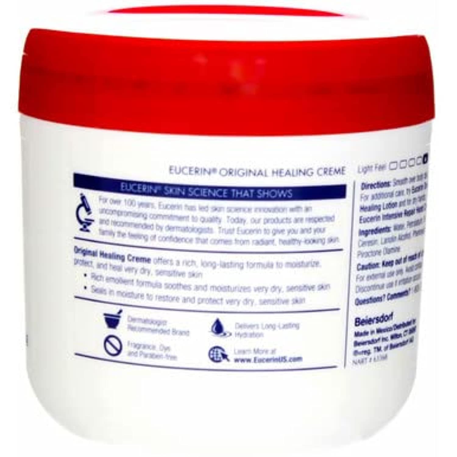 Eucerin Original Healing Rich Creme, 16 Ounce